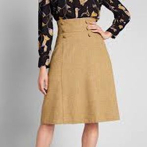 Timeless Elements High Waist Camel Skirt - NWT
